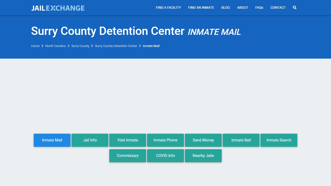 Surry County Detention Center Inmate Mail Policies | Dobson,