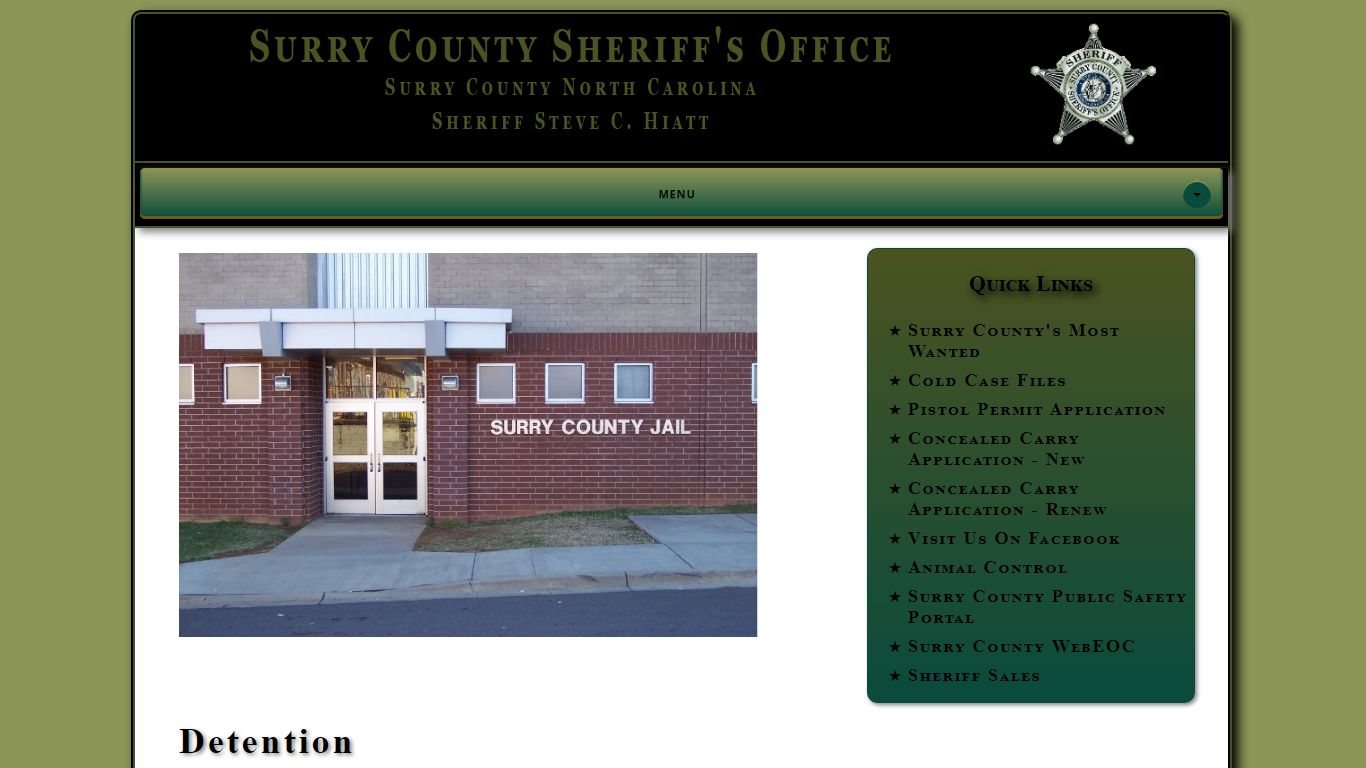 Surry County Sheriff's Detention Division